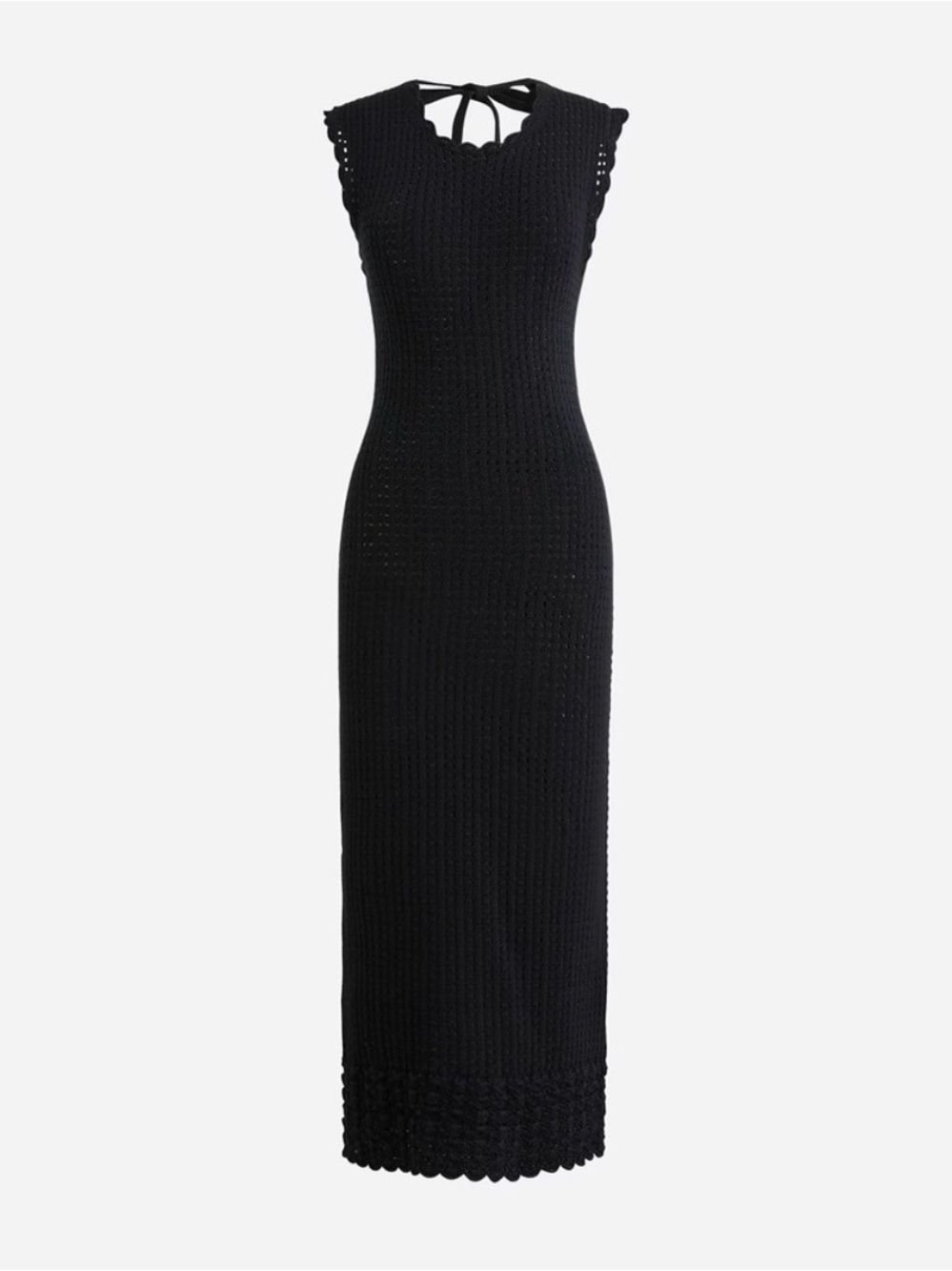 J. Crew Crochet Open Back Midi Dress - Style CA717